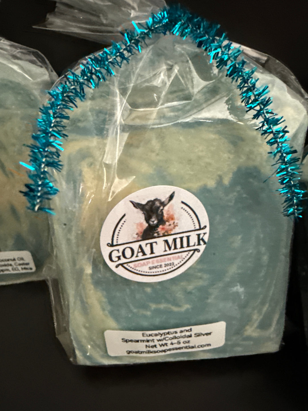 Colloidal Silver Eucalyptus Spearmint Goats Milk Soap