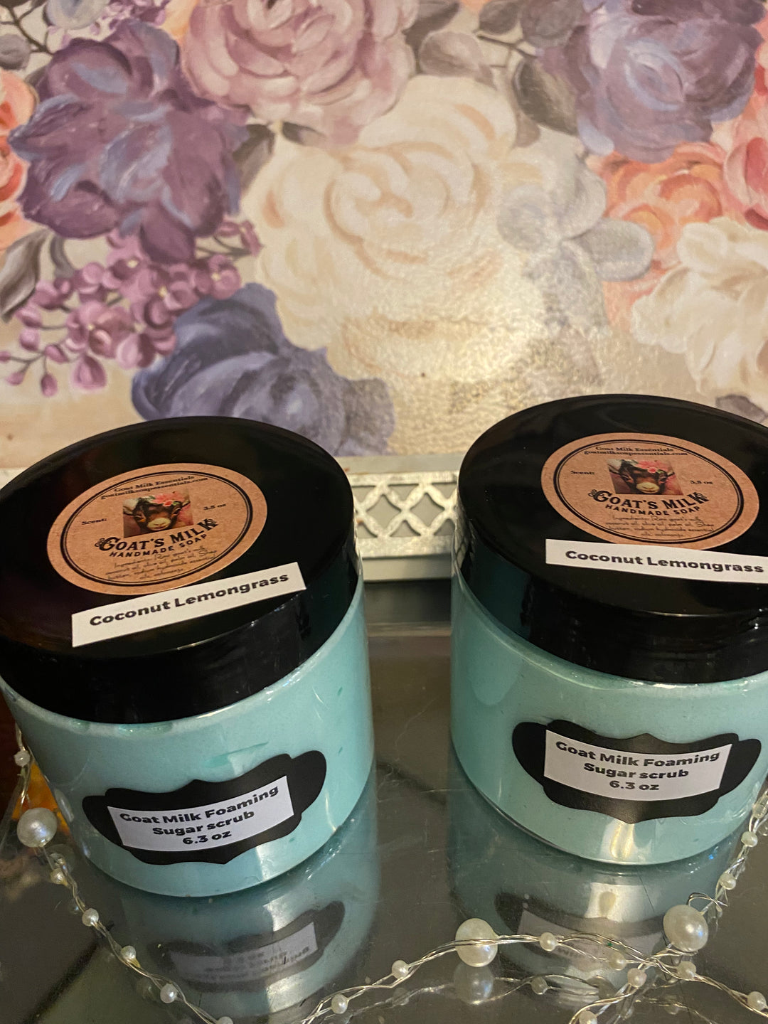 Coconut Lemongrass Goat Milk Foaming Sugar Scrub