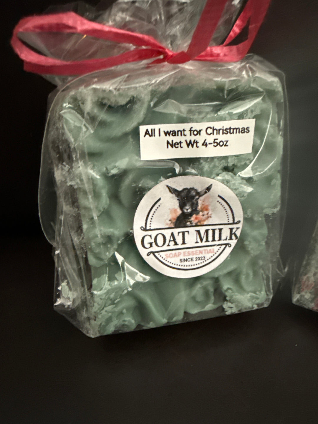 All I want for Christmas Goat Milk Soap.