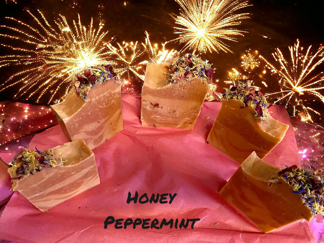 (New)Honey Peppermint Goats Milk Soap