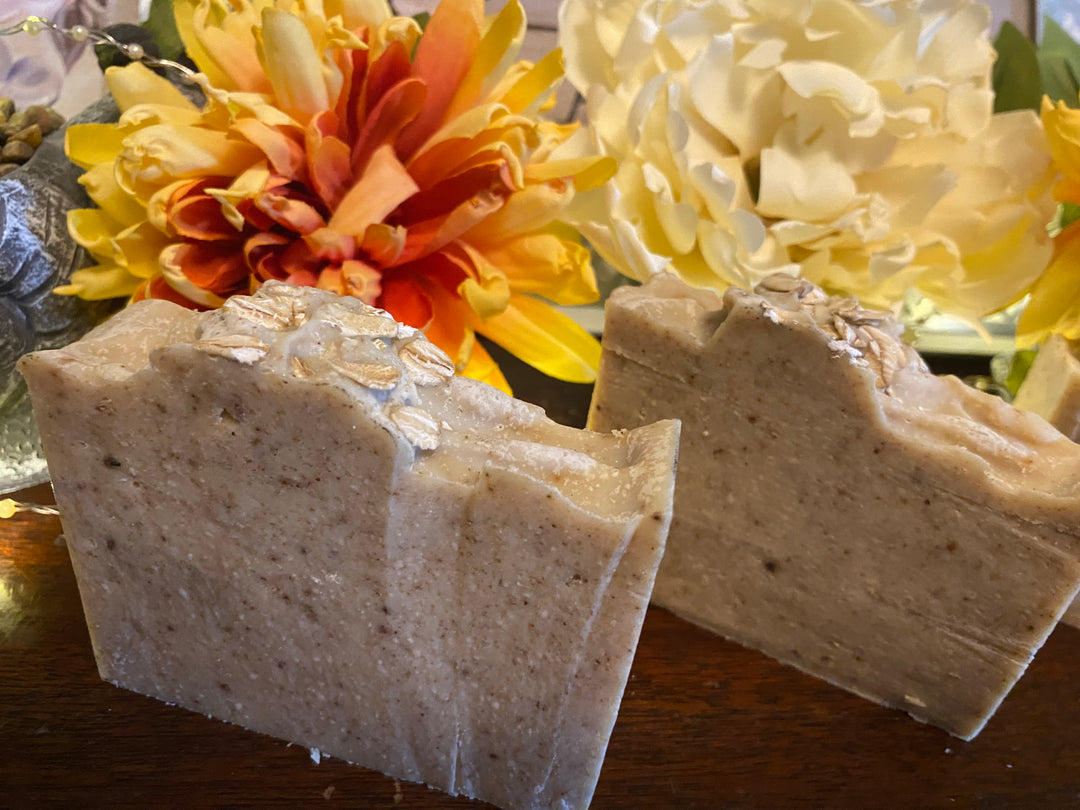 Chamomile and Oatmeal Goat Milk Soap w/Sorghum Wheat Flour